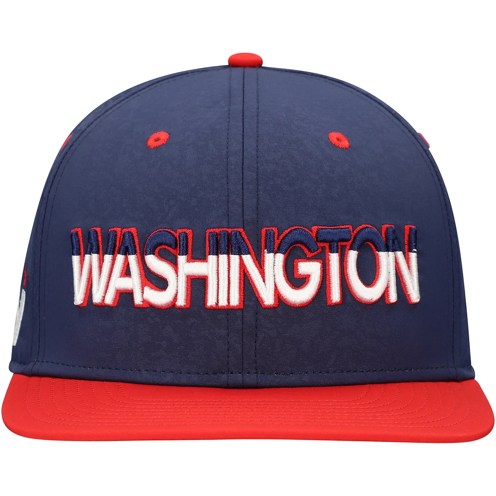 Casquette Snapback avec logo alternatif des Washington Capitals Fanatics pour hommes, bleu marine
