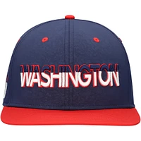 Casquette Snapback avec logo alternatif des Washington Capitals Fanatics pour hommes, bleu marine