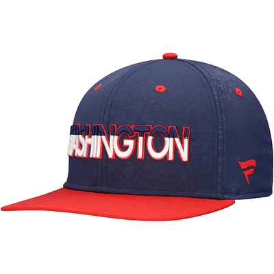 Casquette Snapback avec logo alternatif des Washington Capitals Fanatics pour hommes, bleu marine