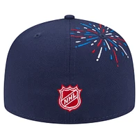 Men's New Era  Navy Washington Capitals Americana Fireworks 59FIFTY Fitted Hat