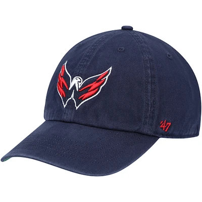 Men's '47 Navy Washington Capitals Logo Franchise Fitted Hat