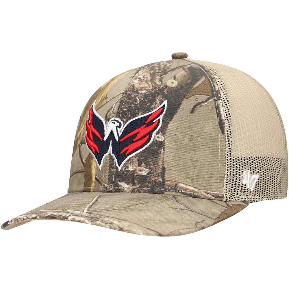 Casquette ajustable pour homme avec logo Realtree Camo Washington Capitals '47