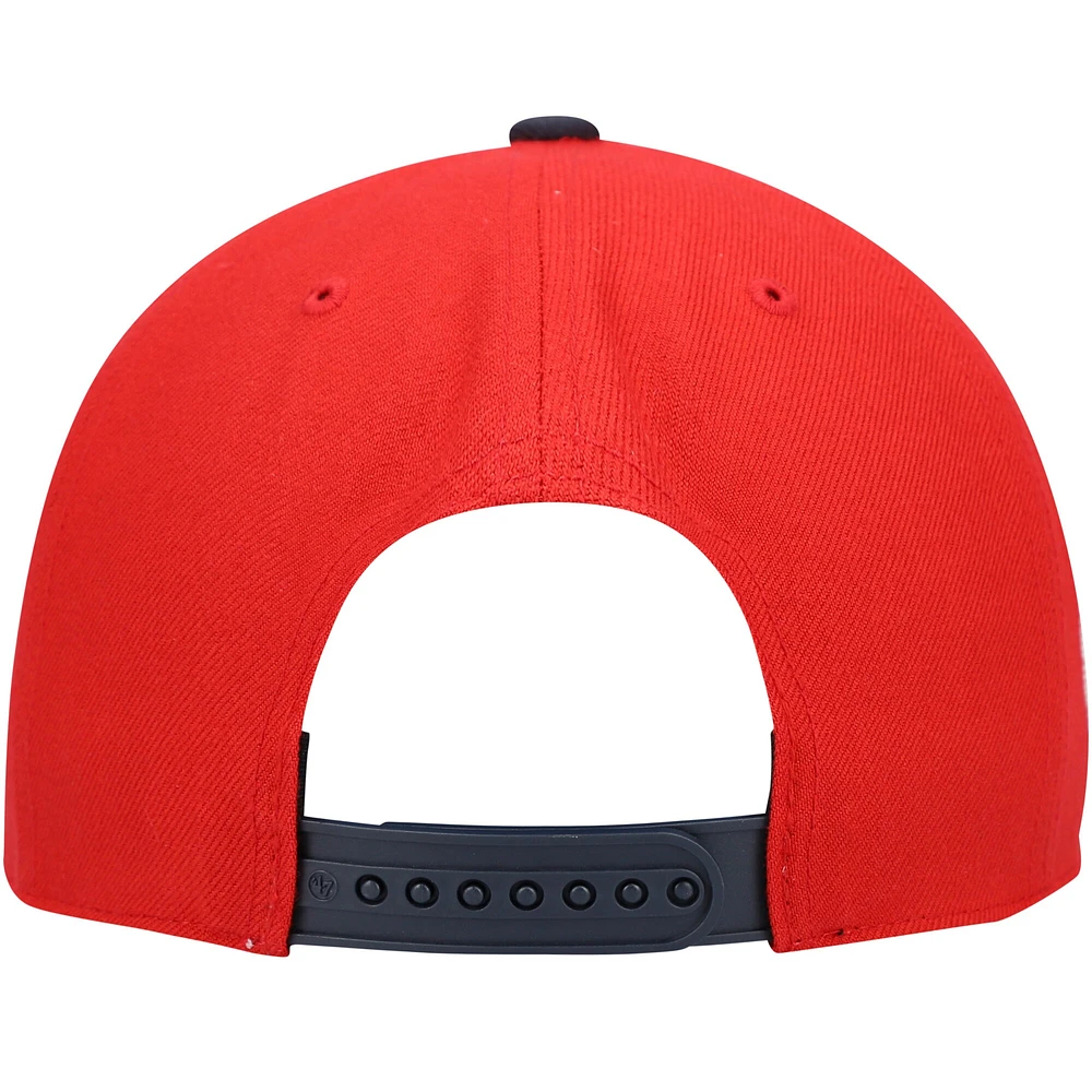 Casquette Snapback Capitaine des Capitals de Washington '47 rouge pour homme