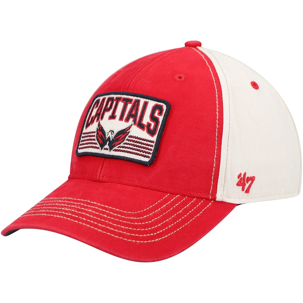 Men's '47 Red Washington Capitals Shaw MVP Adjustable Hat