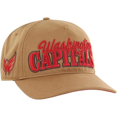 Casquette réglable Barnes Hitch '47 pour hommes, beige, Washington Capitals