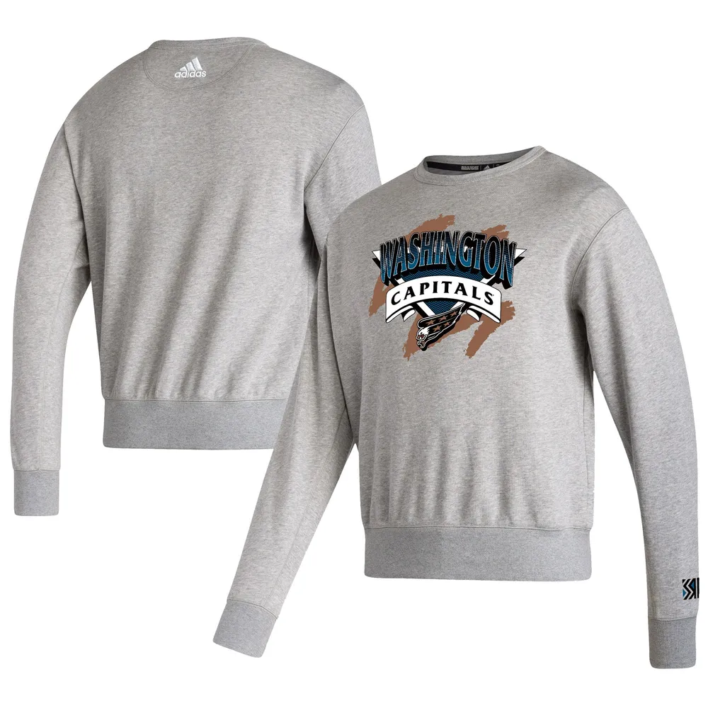 Men's Washington Capitals adidas Gray Reverse Retro 2.0 Vintage Pullover  Sweatshirt