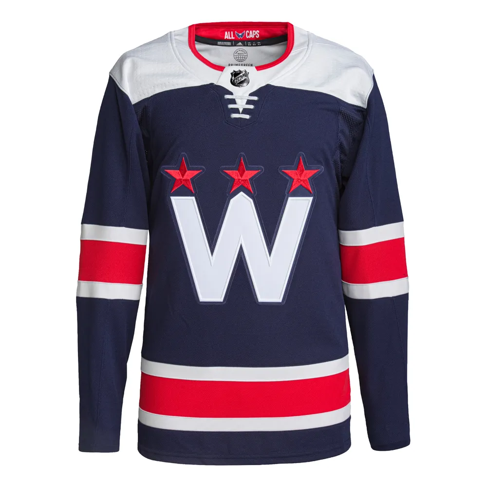 Maillot Alternate des Washington Capitals Adidas pour Homme - Bleu Marine Primegreen Authentique