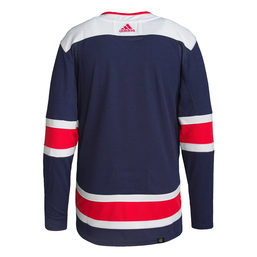 Maillot Alternate des Washington Capitals Adidas pour Homme - Bleu Marine Primegreen Authentique