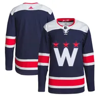 Maillot Alternate des Washington Capitals Adidas pour Homme - Bleu Marine Primegreen Authentique