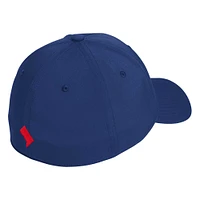 Casquette flexible avec logo circulaire des Washington Capitals adidas pour hommes, bleu marine