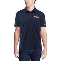 Polo adidas Game Day Climalite bleu marine pour homme des Washington Capitals