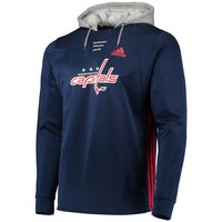 Men's adidas Navy Washington Capitals Skate Lace AEROREADY Pullover Hoodie