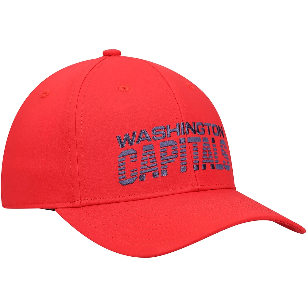 Men's adidas Red Washington Capitals 2021 Locker Room AEROREADY Flex Hat