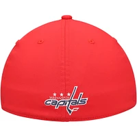 Men's adidas Red Washington Capitals 2021 Locker Room AEROREADY Flex Hat