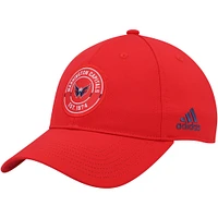 Casquette ajustable rouge Washington Capitals Team Circle Slouch adidas pour hommes