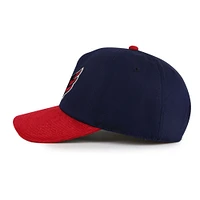 Casquette ajustable Burnett bleu marine/rouge pour homme des Washington Capitals American Needle