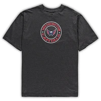 Men's Concepts Sport Red/Heathered Charcoal Washington Capitals Big & Tall T-Shirt Shorts Sleep Set