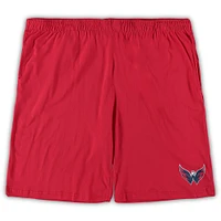 Men's Concepts Sport Red/Heathered Charcoal Washington Capitals Big & Tall T-Shirt Shorts Sleep Set