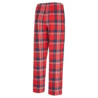 Pantalon de nuit en flanelle rouge/bleu marine pour homme Concepts Sport Washington Capitals Region