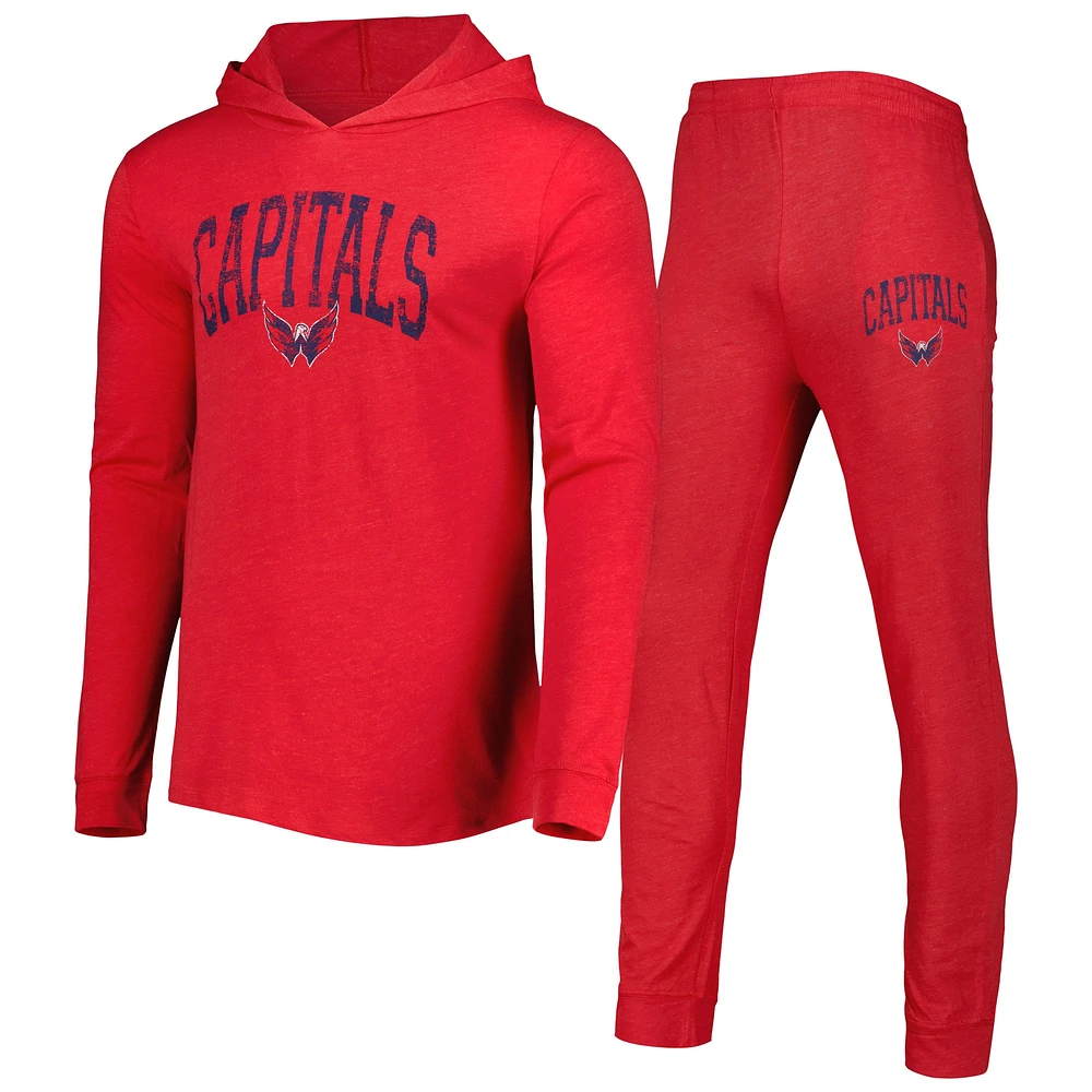 Ensemble sweat à capuche et pantalon de jogging Concepts Sport des Capitals Washington rouge pour homme