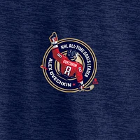 Haut à glissière quart de tour GR8 895 Fanatics pour homme Alexander Ovechkin, meilleur buteur tous les temps la LNH, des Capitals Washington, bleu marine