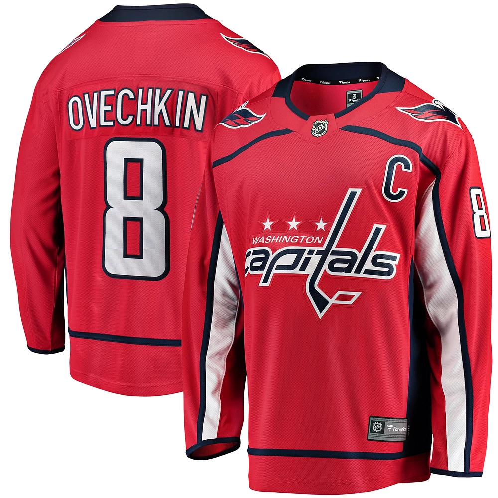 Fanatiques pour hommes de marque Alexander Ovechkin Red Washington Capitals Breakaway - Maillot joueur