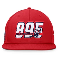 Men's Fanatics Alexander Ovechkin Red Washington Capitals NHL All-Time Leading Goal Scorer Snapback Hat