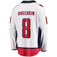 Fanatics Alexander Ovechkin pour hommes, blanc, maillot de joueur échappé Premier Breakaway des Capitals Washington à l'extérieur