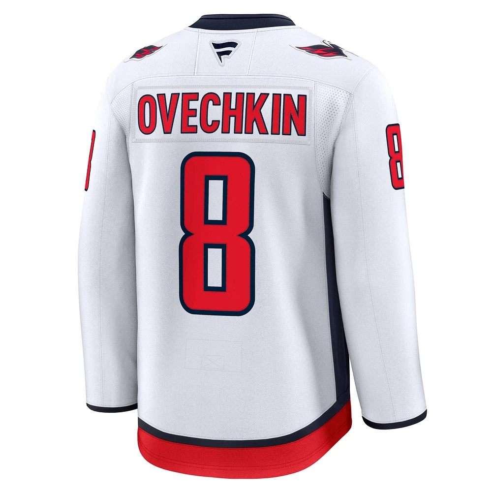 Maillot extérieur blanc de qualité supérieure Alexander Ovechkin Fanatics pour homme des Washington Capitals