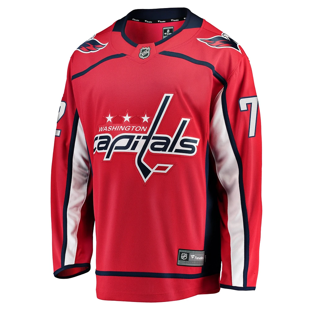 Maillot rouge Breakaway à domicile des Washington Capitals de Anthony Beauvillier Fanatics pour hommes