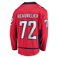 Maillot rouge Breakaway à domicile des Washington Capitals de Anthony Beauvillier Fanatics pour hommes