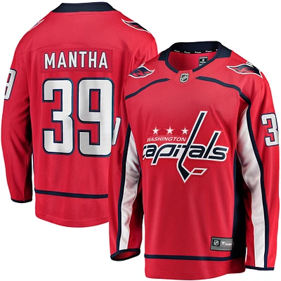 Men's Fanatics Anthony Mantha Red Washington Capitals Home Breakaway Replica Jersey