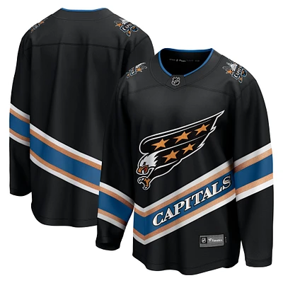 Maillot Breakaway alternatif 50e anniversaire des Washington Capitals pour hommes Fanatics Black