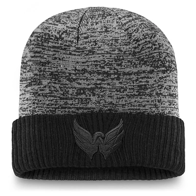 Men's Fanatics Black Washington Capitals Authentic Pro Travel & Training Cuffed Knit Hat