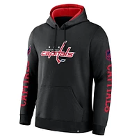 Men's Fanatics Black Washington Capitals Big City Legacy Fleece Pullover Hoodie