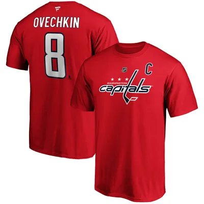 Alexander Ovechkin Washington Capitals Fanatics Branded Big & Tall Captain Patch Name Number T-Shirt - Red