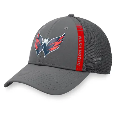 Washington Capitals Fanatics Branded Authentic Pro Home Ice Trucker Snapback Hat - Charcoal