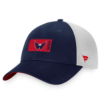 Washington Capitals Fanatics Branded Authentic Pro Rink Trucker Snapback Hat - Navy