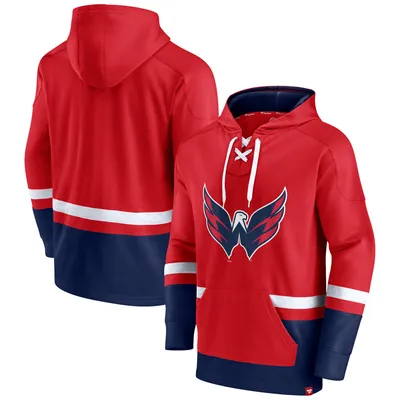 Washington Capitals Fanatics Branded Big & Tall First Battle Power Play Pullover Hoodie - Red