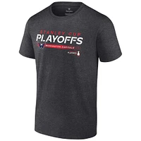 T-shirt Playmaker des séries éliminatoires de la Coupe Stanley 2022 Capitals Washington Fanatics Charcoal pour hommes