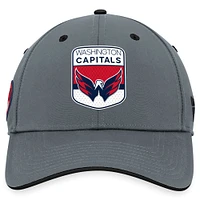 Casquette Ice Flex Authentic Pro Home des Washington Capitals Fanatics pour hommes, gris