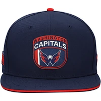 Men's Fanatics Navy/Red Washington Capitals 2025 NHL Draft Snapback Hat