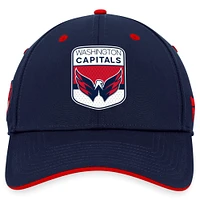 Casquette flexible de repêchage la LNH 2023 Washington Capitals Fanatics pour hommes, bleu marine