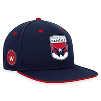 Casquette Snapback de repêchage de la LNH 2023 des Capitals de Washington Fanatics pour hommes, bleu marine