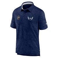 Polo professionnel authentique de la série stade LNH 2023 des Capitals Washington Fanatics pour hommes, bleu marine