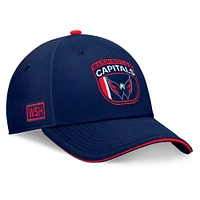 Casquette flexible de repêchage la LNH 2024 Washington Capitals Fanatics pour hommes, bleu marine