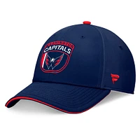 Casquette flexible de repêchage la LNH 2024 Washington Capitals Fanatics pour hommes, bleu marine