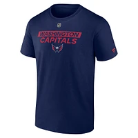 Men's Fanatics  Navy Washington Capitals Authentic Pro Core Primary T-Shirt