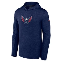 Sweat à capuche léger Fanatics pour hommes, bleu marine, Washington Capitals Authentic Pro