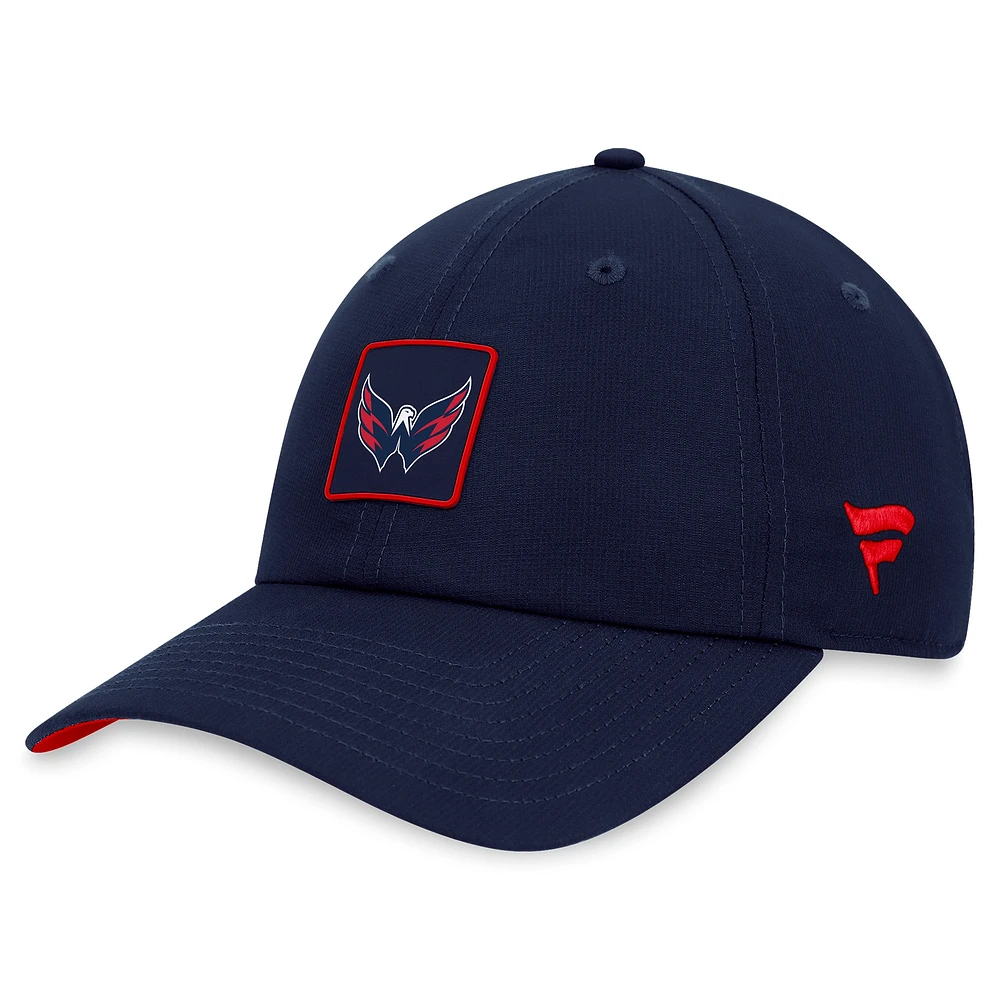 Men's Fanatics  Navy Washington Capitals Authentic Pro Rink Adjustable Hat